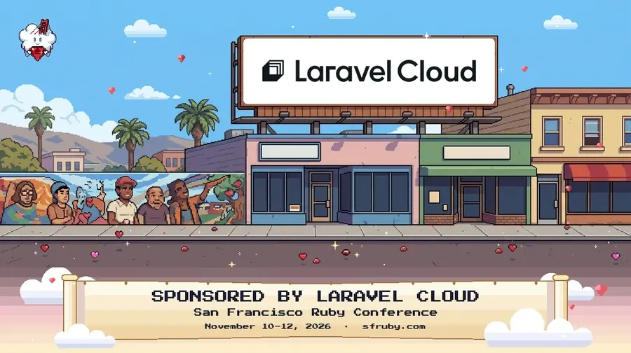 Laravel Cloud's pixel card