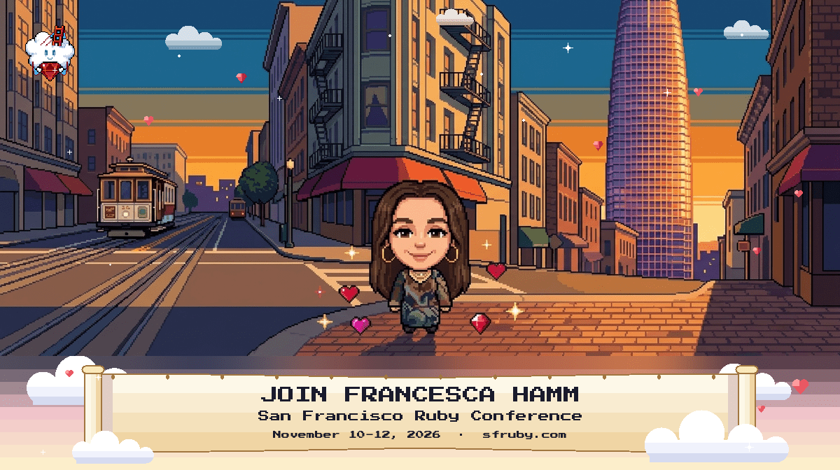 Francesca Hamm's pixel card
